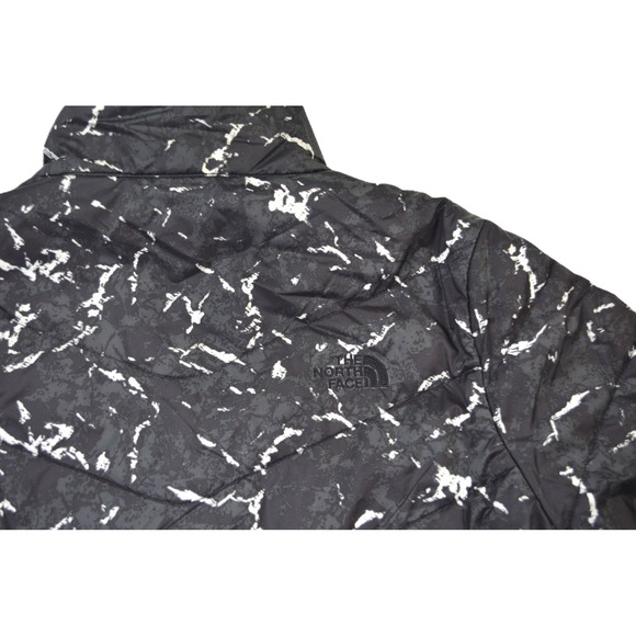 The North Face Womens Puffer Light Weight Jacket Black Marble Print Size M - Picture 5 of 11